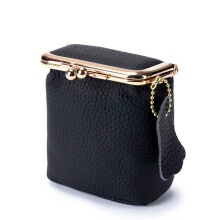 Genuine Leather Mini Jewelry Box Yellow 2.55 x 1.77 in