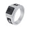 Men's Stainless Steel Cross Ring Silver Size 8 1