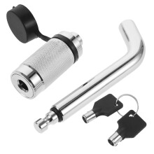 Trailer Hitch Locking Device Cast Steel 1 Set Silver