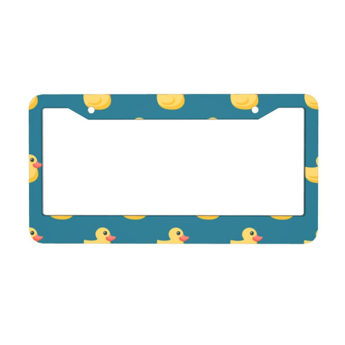 Yellow Duck Rubber Duck License Plate Frames 2 PCS