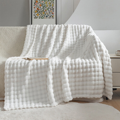 Plaid en flanelle chaud et doux 130 x 155 cm 1
