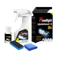Headlight Restoration Kit with UV-Protective Polish and