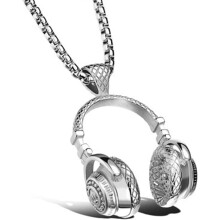 Hip-Hop Style Earphone Pendant Necklace Unisex