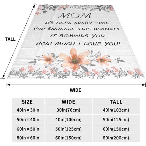 Coperta in flanella morbidissima, 60"x50" per la mamma 2