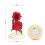 Glass Rose Decor with LED Light and Pine Base 3