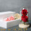 Glass Rose Decor with LED Light and Pine Base 5