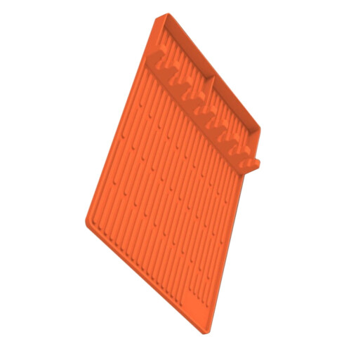 Grill Accessories Mat Orange for Safe Cooking 1 Piece 1