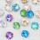 Strass pour ongles colorés à pointe fine, 10 pièces 8