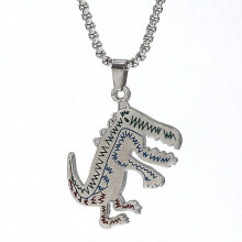 Hip-Hop Style Metal Dinosaur Pendant Necklace