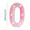 LED Light-Up Number 0 Decoration 8.66 Inch Battery-Powered 2