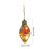 LED Light Bulb Ornament with Purple Hydrangea Glass Decor 3