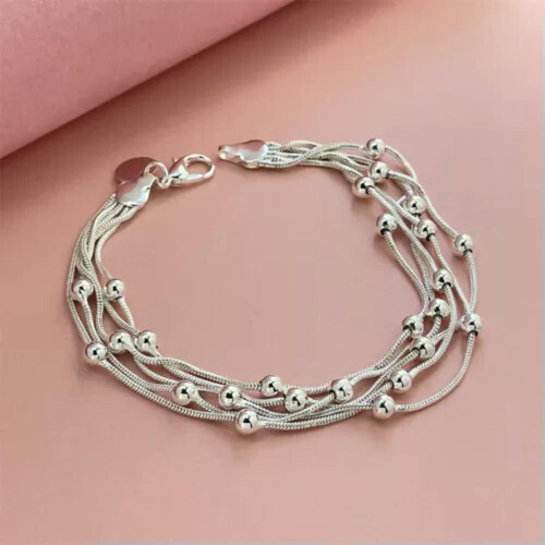 925 Silver Charm Bracelet Bangle 75 Styles