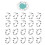 Blank Finger Rings Flat Round Ring Blanks 20 pcs 4