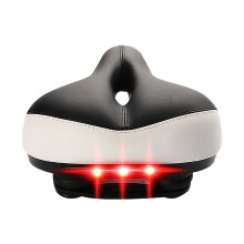 Bike Seat Cushion with Tail Light and Reflective Strips