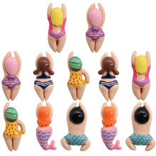 Cartoon Swimming Figure Refrigerator Magnets 12 Pcs