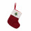 Rotes Weihnachtsstrumpf-Set mit englischen Buchstaben (6er-Pack) 5