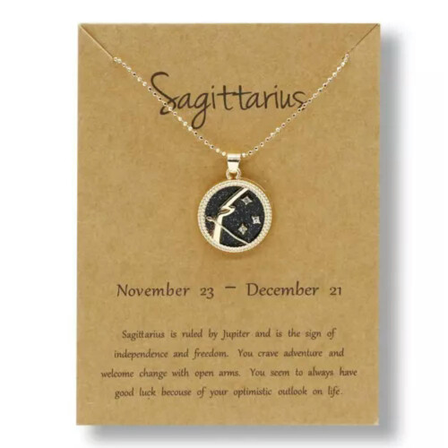 Sagittarius Zodiac Star Pendant Necklace