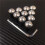 Motorcycle Windscreen Screw Set Aluminum M5x16mm 6