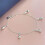 925 Silver Charm Bracelet Bangle 75 Style-49# 1