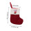 Rotes Weihnachtsstrumpf-Set mit englischen Buchstaben (6er-Pack) 3