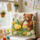 Housse de coussin brodée lapin de Pâques 45 x 45 cm 7