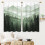 Κουρτίνες Κουζίνας Green Misty Forest 27,5x39 ίντσες 2 πάνελ 6