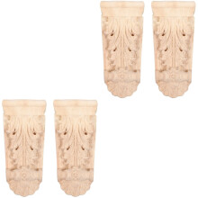 Wooden Shelf Brackets Roman Column Style 2 Pack