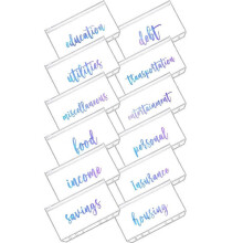 Clear PVC Zipper Bags for Documents 12-Pack