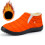 Men's Winter Snow Boots Orange Size 6 8