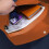 A4 Waterproof Leather File Folder with Hand Strap Orange 5