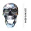 Skull Motorcycle Headlight Halogen Front Light 1pc 3