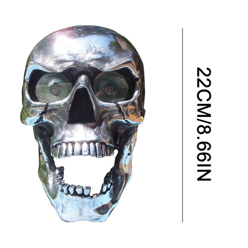 Skull Motorcycle Headlight Halogen Front Light 1pc 2