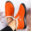 Men's Winter Snow Boots Orange Size 6 6