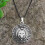 Wolf Head Pendant Necklace Vintage Silver 1