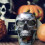 Skull Motorcycle Headlight Halogen Front Light 1pc 5
