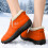 Men's Winter Snow Boots Orange Size 6 7