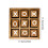 Jeu de morpion en bois, format voyage portable 4