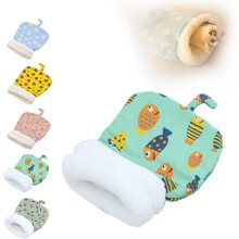 Pet Sleeping Bag with Pillow Gray Indoor Autumn Winter
