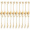 Mini Gold Coffee Spoons and Dessert Forks Set 20-Pc 1