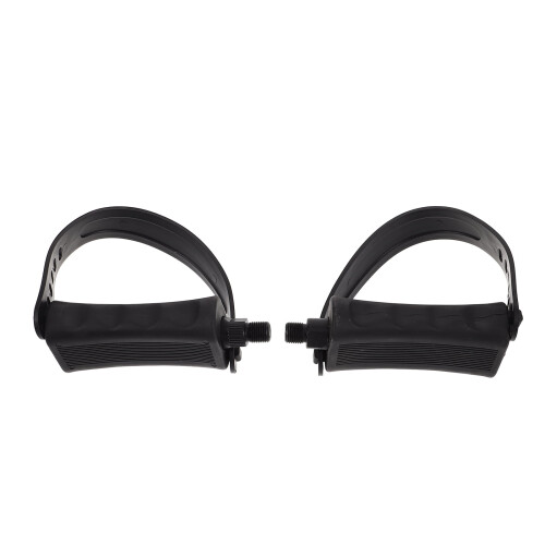 Exercise Bike Pedals with Adjustable Straps 1 Pair