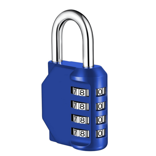 Combination Lock 4-Digit Blue Outdoor School Gym Toolbox