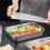 Stainless Steel Roasting Pan with Wire Rack 12-inch 4