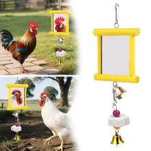 Chicken Toy Enrichment Swing Molar Stone for Parrots 2 pcs