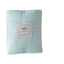 Cable Knit Throw Blanket Queen Size Cotton Waffle and Coral