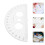 Plastic Protractor for Students Angle Measurement 1 Set 1