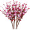 Artificial Red Berry Flower Stems Heart Shape 6 Pcs 1