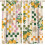 Orange Lemon Curtains Vintage Bohemian Pattern Blackout Rod 1