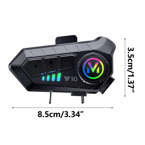 Bluetooth Helmet Headset for Two Riders 300m Range