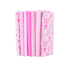 Cotton Fabric Fat Quarter Bundle 7 pcs 5.12" x 5.12"