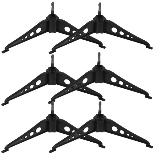 EXHUMKY Black Plastic Tree Brackets 6-Pack 2
